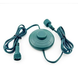 Goodsby 6 FT Power Cord On/Off Foot Switch Compatible Replacement for Christmas X-Mas Tree Lights, Holiday Lighting, LED String Light Raintight 5/8 inch Connector Indoor