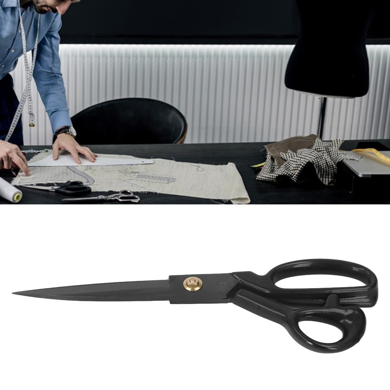 12in Sewing Scissors Professional Heavy Duty High Manganese Steel Craft