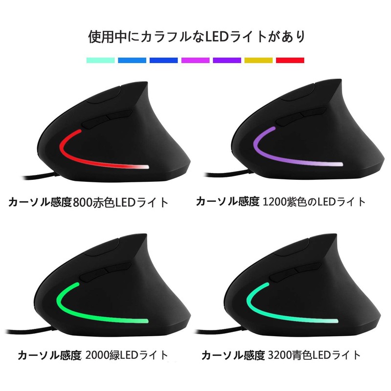 Vertical Mouse USB Wired Large XL Vertical Ergonomic Mouse 3200