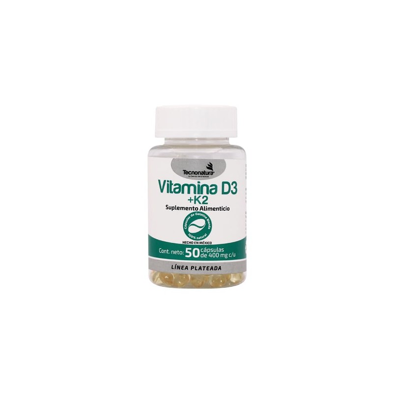 VITAMINA D3+K2 c/50 softgel capsulas TECNONATURA