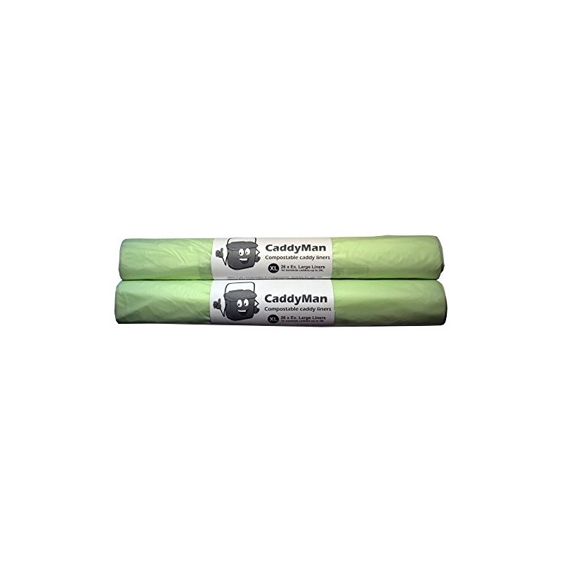 52 x 25 Litre CaddyMan Compostable Kerbside Food Waste Caddy