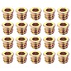 sourcing map 30Pcs Threaded Inserts, M6-1x10 Zinc Alloy Hex Socket