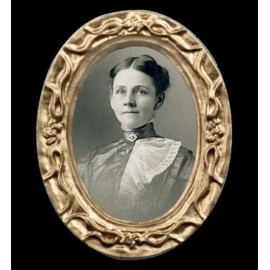 Unbranded Vintage 1900's Lady Miniature Dollhouse Picture
