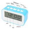 LCD Kids Alarm Clock Backlight Musical Alarms Birthday Reminder Blue