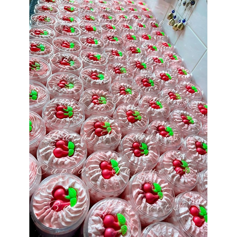 Cherry Kisses Whipped Soap | Luxurious Kaolin Clay Body Wash