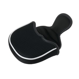 ECSiNG Black Mesh Mallet Putter Cover Golf Putter Head Covers With Magnetic Closure Fashion Golf Accessories Golf Head Covers Putters