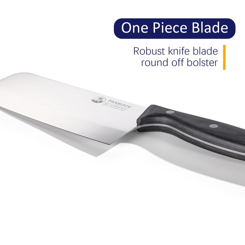 Chinese Cleaver Knife 7 Inch, Meat Knife Ultra Sharp Lightweight