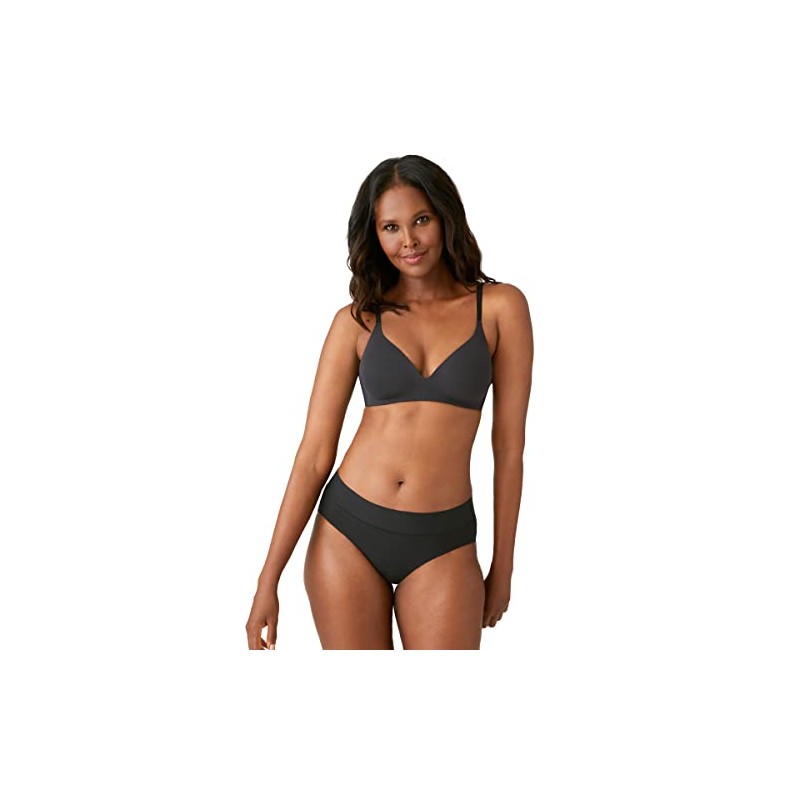 Wacoal Women's Comfort First Wirefree T-Shirt Bra, Black, 32B