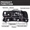 CNNELL LED Headlights Assembly Compatible with Chevy Silverado 1999-2002/ Suburban