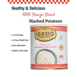 Heaven's Harvest Freeze-Dried Emergency Survival #10 Can (Mashed Potato)