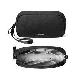 tomtoc Electronics Organizador de viaje, resistente al agua, bolsa de viaje, organizador de cables para artículos esenciales, accesorios de bolsa tecnológica, almacenamiento para cable, teléfono