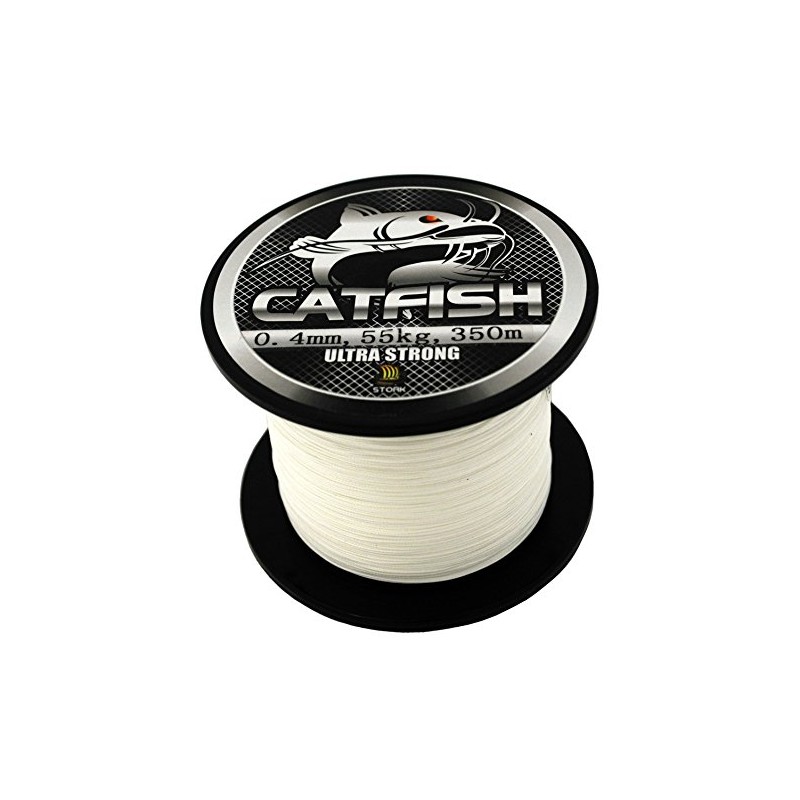 Stork Catfish 8-Way Braided Catfish Line 350 m (White, 110