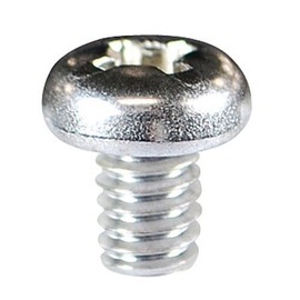 Osato PC-003 Iron Nickel Plated Unified Machine Screws, Pot Head, UNFno.4 x Length 0.2 inches (6 mm), Pack of 10
