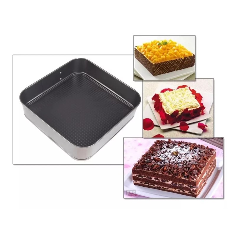 24x7 Set 3 Moldes De Reposteria Pastel Antiadherente Desmontable