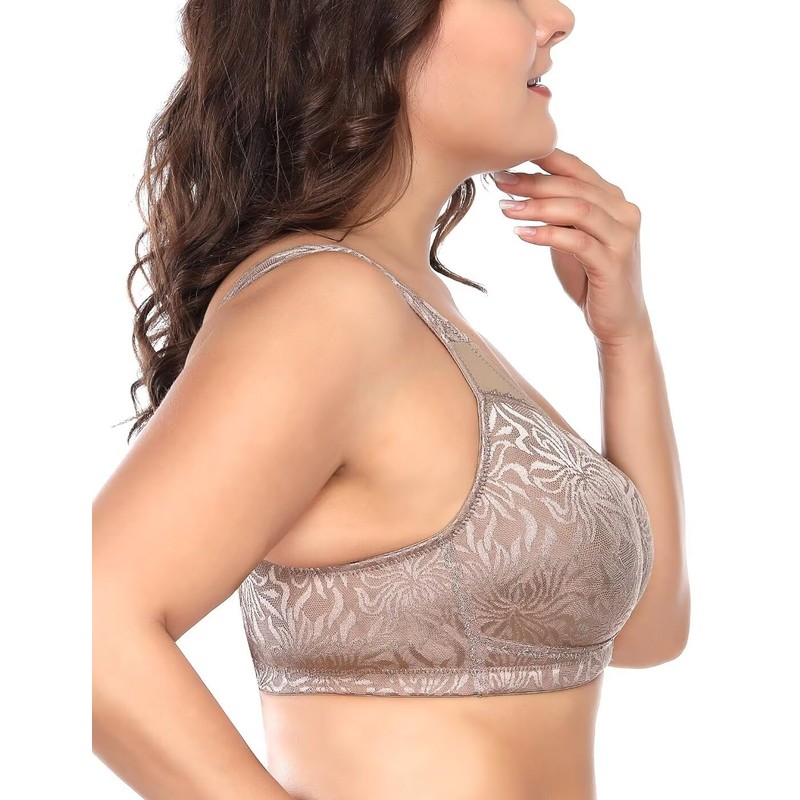 Deyllo Women's Full Cup Minimizer Bra Non Iron Large Sizes