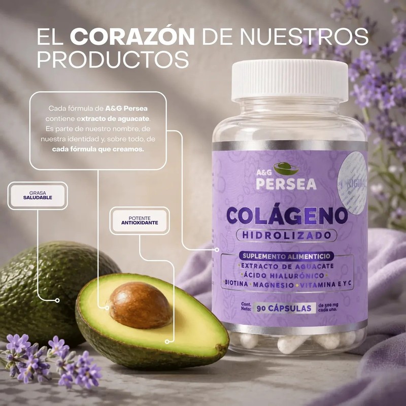AG Persea - Capsulas De Colageno Con Biotina 90 Capsulas,
