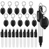Welecom 20Pcs Mini Flashlight Keychain Permanent Marker Keychain Mini Keychain