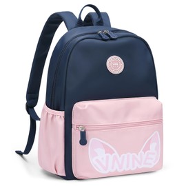 VNINE Kids Backpack for Girls Boys Preschool School Bookbags Toddler Little Bags Travel Daypack Lightweight Elementary Backpack Waterproof Backpack Pink