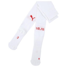 PUMA 775149 Men's Soccer Football Club Team European Team ACM Plain Socks Replica, 24 Autumn Winter Colors Puma White For All Time Red (05)