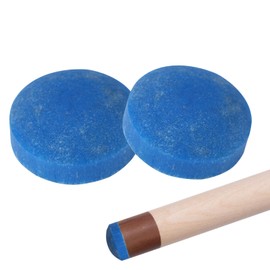 CUEELF Break & Jump Tip - Super Hard G10 Phenolic Professional Pool Cue Tips 14mm Billiard Cue Tips (2pcs-Blue)