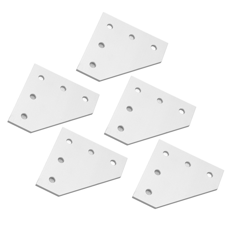 5PCS Flat Tie Plate Aluminum Alloy 5 Holes Compression Resistance