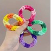100pc 2.5cm Donas Ligas Scrunchies Elásticas Sin Costura para Cabello