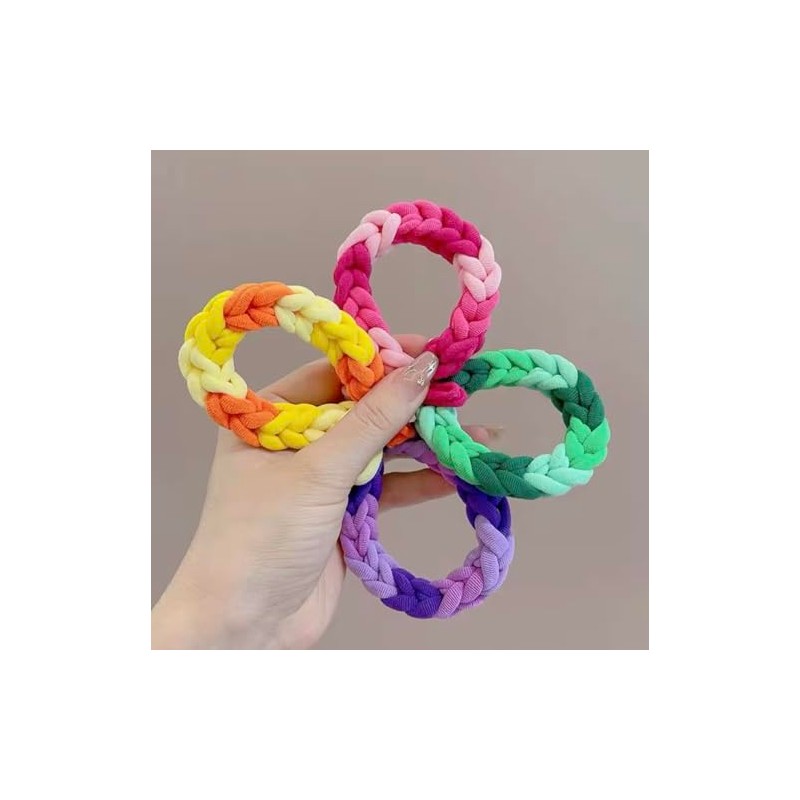 100pc 2.5cm Donas Ligas Scrunchies Elásticas Sin Costura para Cabello