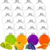 Elsjoy 24 Pack 10 oz Plastic Juice Bottles with Caps,