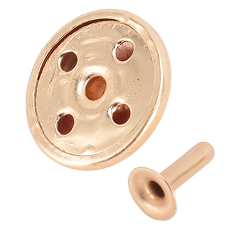 100pcs Mushroom Rivets Multipurpose Double Cap Mushroom Rivets for Belts
