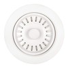 Ruvati Kitchen Sink Basket Strainer Drain Assembly - Matte White