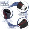 ZynoMUCH Car Gear Shift Knob 5 Speed, Universal Leather Gear