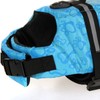 Dog Life Jacket Blue Bone Pattern Reflective Pet Dog Lifesaver