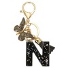 PATIKIL Alphabet Initial Letter Keychain, Resin Cute Keychains with Tassel