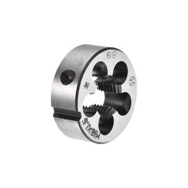 sourcing map M16 X 1.5 Metric Round Die, Machine Thread Left Hand Threading Die, Alloy Tool Steel Screw Thread Cutting Die