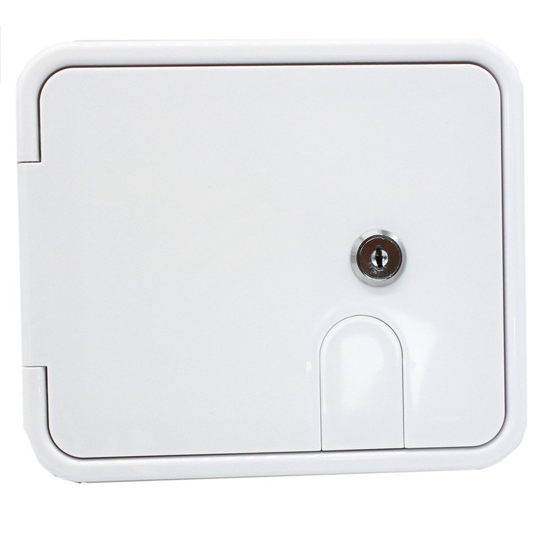 X-Haibei RV Trailer Electric Power Cord Cable Hatch White Camper
