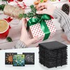 4 PCS Square Slate Drink Coasters Set, SIJDIEE 4 Inch
