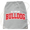 Backpack Gym Bag Old English Bulldog Dog Design, lightgrey, Unit