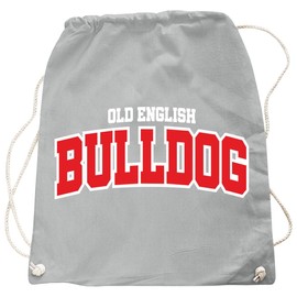 Backpack Gym Bag Old English Bulldog Dog Design, lightgrey, Unit size, Rucksack
