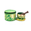 Tibetan Om Mani Padme Hum Symbol Singing Bowl- SING1049GRN