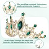Cinaci Emerald Green Crystal Rhinestone Birthday Party Prom Wedding Bridal