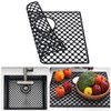 Brovy Black Silicone Sink Mats,18.6''x 15.6'' Kitchen Sink Mats for