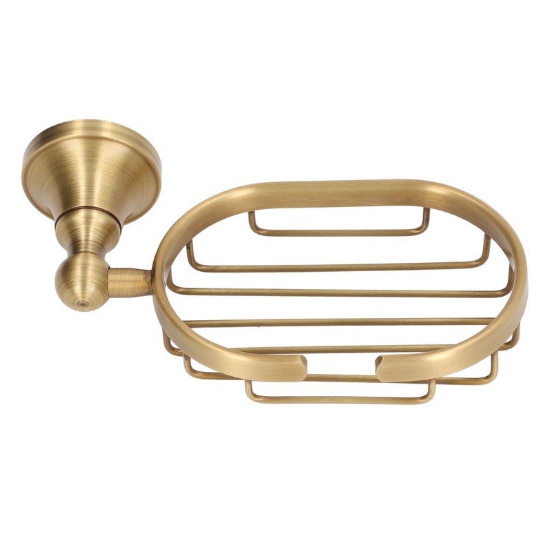 Wall Soap Dish Bottom Hollow Design Retro Style Keeping Tidy