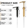 Mnuwoee 8 Pcs Coffee Syrup Pump Universal Syrup Pumps Dispenser
