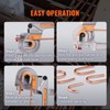 VEVOR Pipe Tube Bender, 1/4", 3/8", 1/2" OD, 3 in