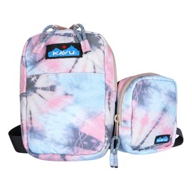 KAVU Yorktown 2 N 1 Crossbody Pack Modular Lightweight Bag - Spiral Tie Dye