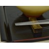 アオバ クリア箸 食洗機対応 スマート ブルー 23cm