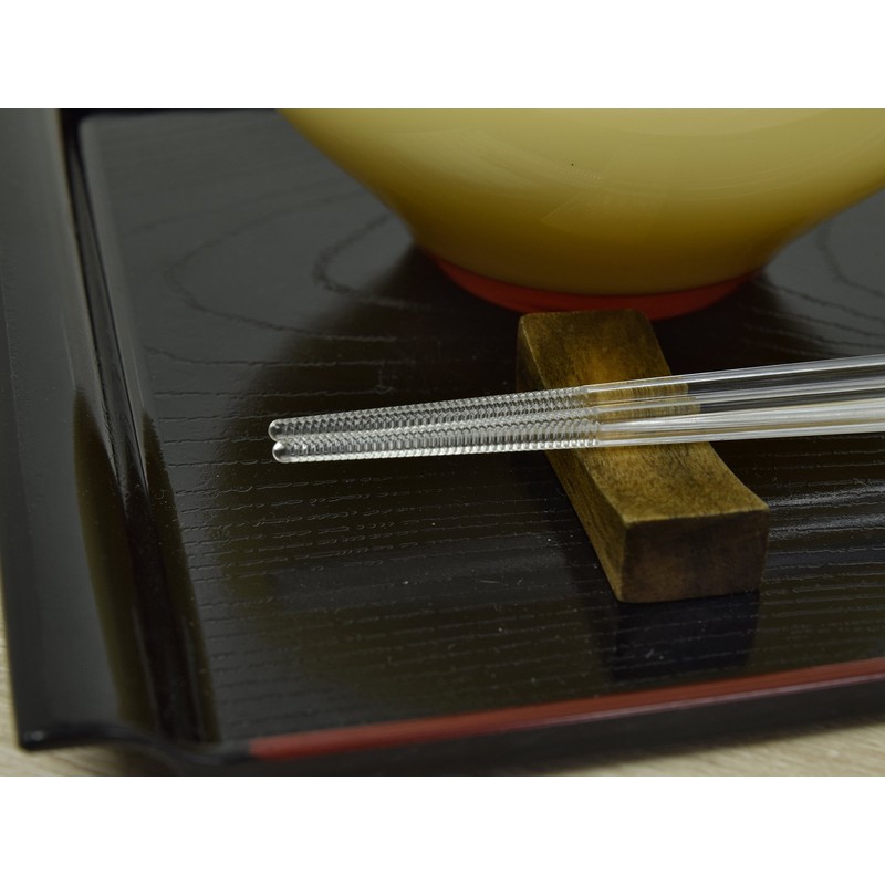 アオバ クリア箸 食洗機対応 スマート ブルー 23cm