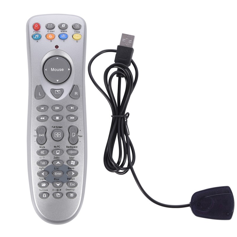 Portable Wireless Mouse Keyboard USB PC Laptop Remote Control With