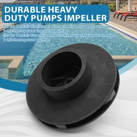 355074 Pump Impeller for Pentair Superflo and Sta-Rite Supermax Challenger Pinnacle High Flow Pool and Spa 1-1/2-Horsepower Inground Pumps, 1-1/2 HP Durable Heavy Duty Pumps Impeller Replacement Part