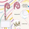 Stretchy Scrunchie Lanyard Teacher Lanyard with ID Holder Cute Lanyards
